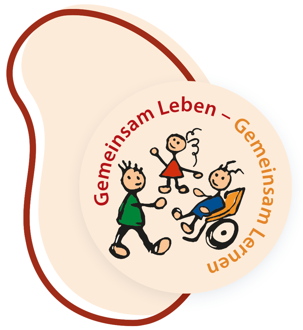 Logo des Vereins Gemeinsam Leben - Gemeinsam Lernen auf einer organischen Form