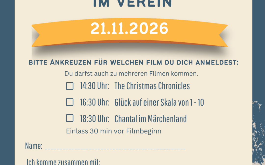 Kinotag im Verein